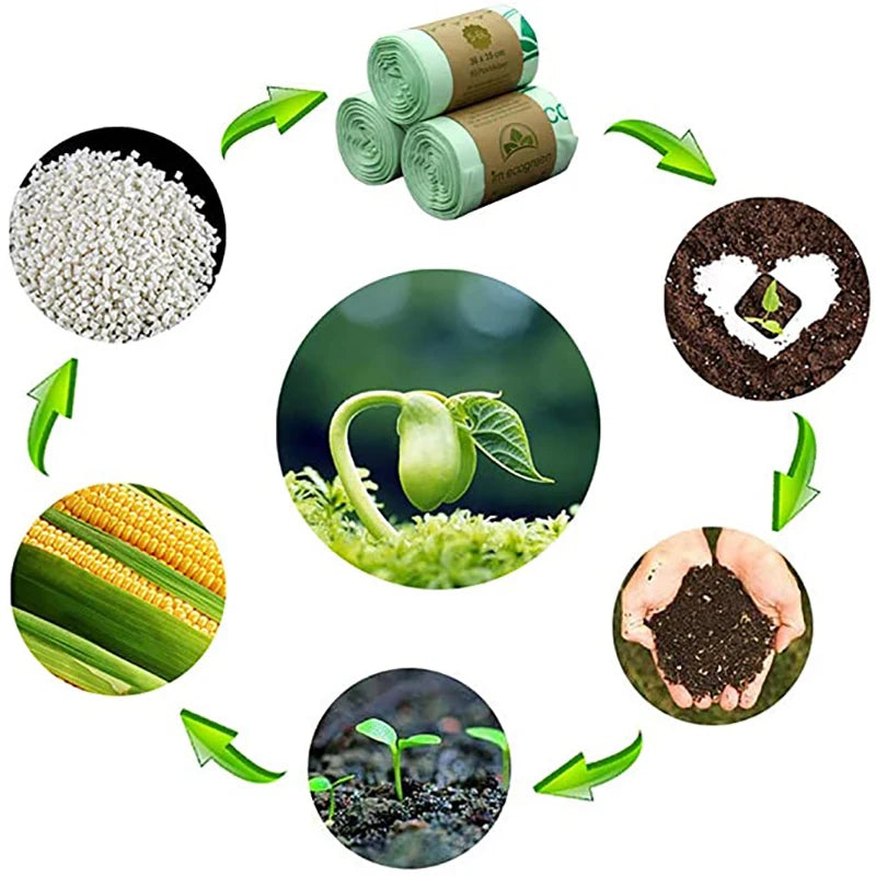 Eco-Friendly Compostable Trash Bags